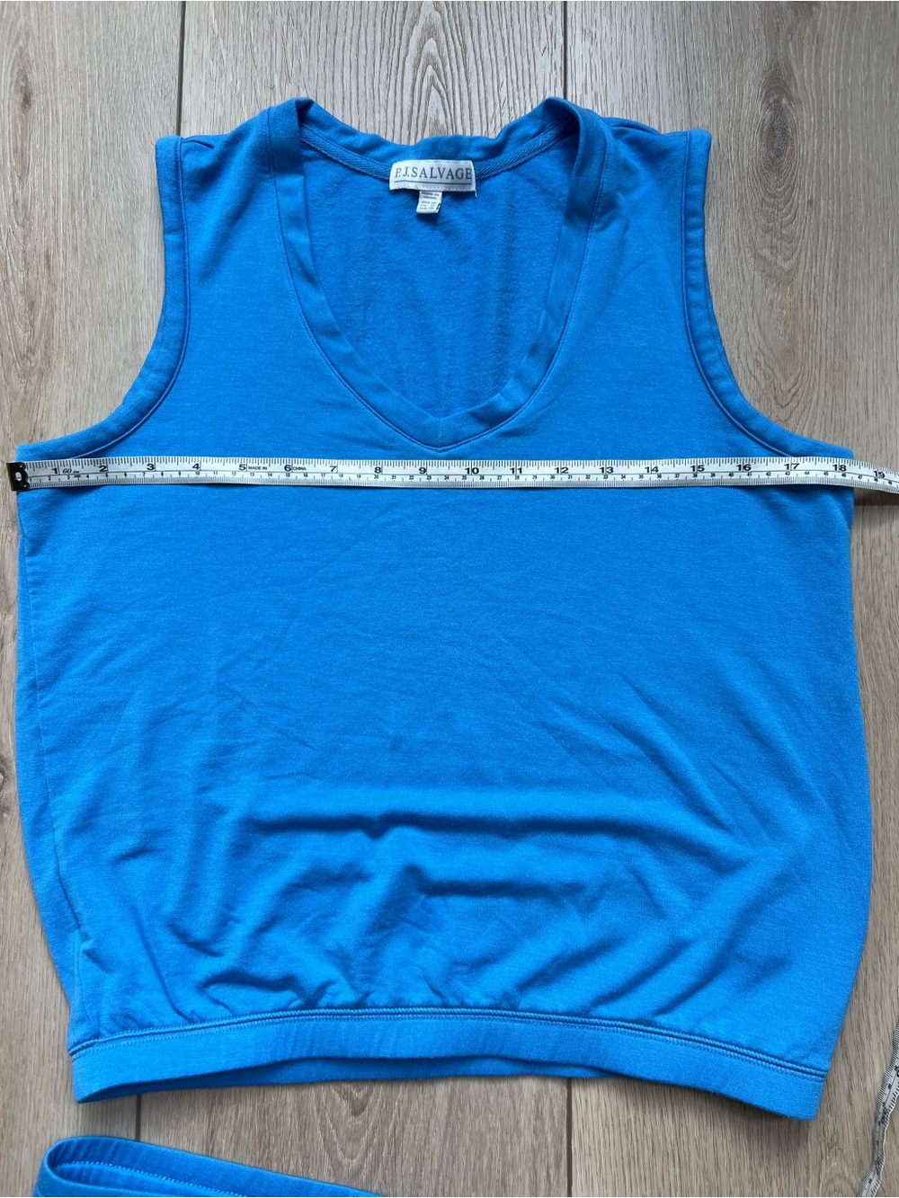 PJ Salvage Women's Cozy V-Neck Tank and Lounge Pants Set Electric Blue XS - Picture 11 of 11